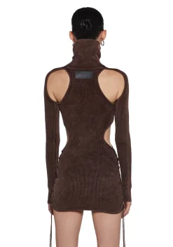DARKER WAVS Dresses*Warp Cut-Out Bodycon Dress