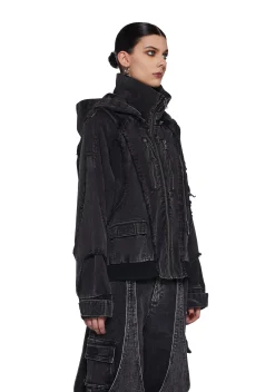 DARKER WAVS Outerwear|Sweatshirts & Hoodies*Warp Denim Bomber Jacket