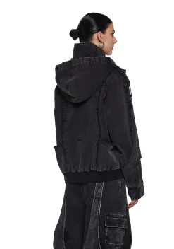 DARKER WAVS Outerwear|Sweatshirts & Hoodies*Warp Denim Bomber Jacket
