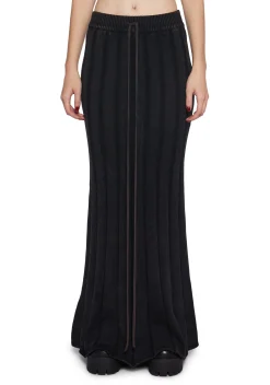 DARKER WAVS Bottoms|Skirts*Warp Knit Maxi Skirt