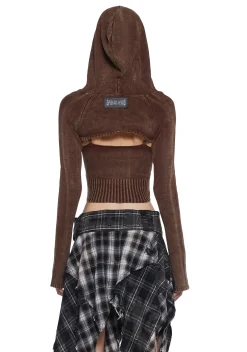 DARKER WAVS Tops*Warp Knit Tank And Shrug Set