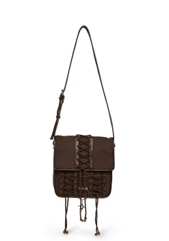 DARKER WAVS Bags*Warp Lace-Up Messenger Bag