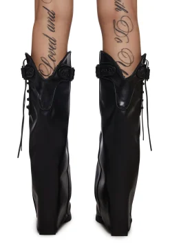 DARKER WAVS Boots*Warp Western Pant Boots