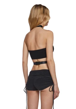 Poster Grl Tops*Watch Yo Man Buckle Top