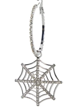 x_ATVT Jewelry*Web Of Glitz Hoop Earrings