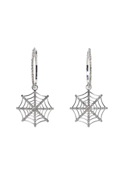 x_ATVT Jewelry*Web Of Glitz Hoop Earrings