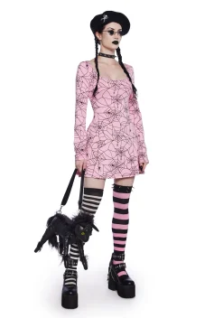 Trickz N' Treatz Dresses|Mini Dresses*Webbed Whimsy Mini Dress