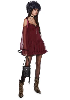 Current Mood Dresses|Mini Dresses*Whirlwind Radiance Mini Dress - Red