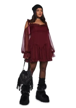 Current Mood Dresses|Mini Dresses*Whirlwind Radiance Mini Dress - Red