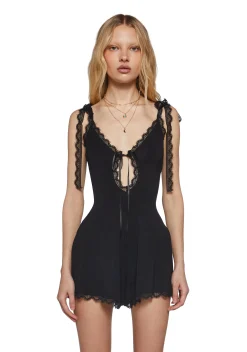 Current Mood Jumpsuits & Rompers|Plus*Whispering Wind Sleeveless Romper - Black