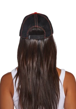 Von Dutch Hats*White And Red Trucker Hat