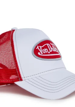 Von Dutch Hats*White And Red Trucker Hat