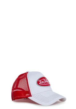 Von Dutch Hats*White And Red Trucker Hat