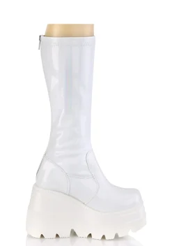 Demonia Boots|Platforms*White Shook Up Platform Boots