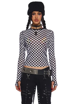 Current Mood Tops*Why Bother Mesh Top