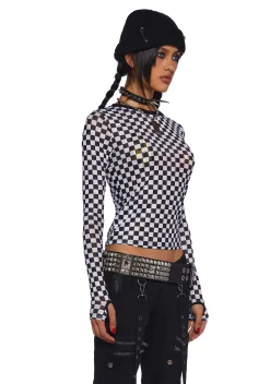 Current Mood Tops*Why Bother Mesh Top