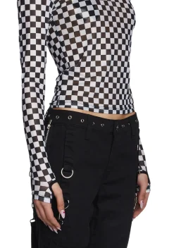 Current Mood Tops*Why Bother Mesh Top