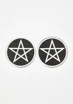 Neva Nude Beauty*Wicca Pentagram Glitter Pasties