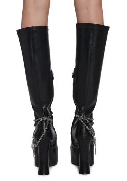 Widow Boots*Wicked Descent Knee High Boots
