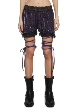 Widow Bottoms|Shorts*Wicked Seductress Velvet Shorts