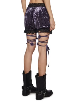 Widow Bottoms|Shorts*Wicked Seductress Velvet Shorts