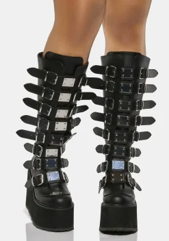 Demonia Boots*Wide Calf Trinity Boots
