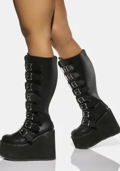 Demonia Boots*Wide Calf Trinity Boots