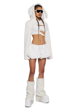 Club Exx Bottoms|Skirts*Wild One Mini Skirt - White