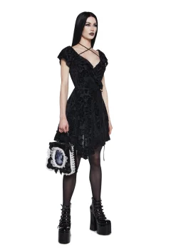 Widow Dresses|Plus*Wildflower Dreams Wrap Dress - Black