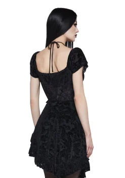 Widow Dresses|Plus*Wildflower Dreams Wrap Dress - Black