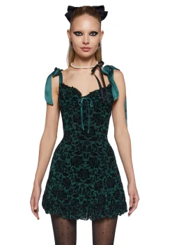 Sugar Thrillz Dresses|Mini Dresses*Wildflower Fables Mini Dress - Green