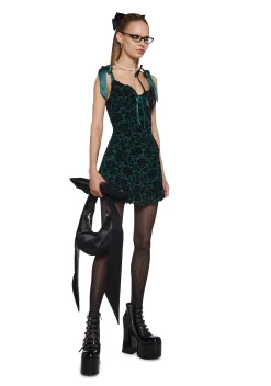 Sugar Thrillz Dresses|Mini Dresses*Wildflower Fables Mini Dress - Green