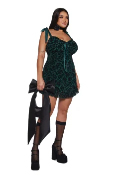 Sugar Thrillz Dresses|Mini Dresses*Wildflower Fables Mini Dress - Green