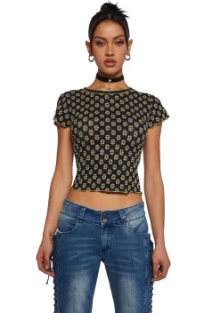dELiA*s by Dolls Kill Tops|Plus*Will Dare You Baby Tee