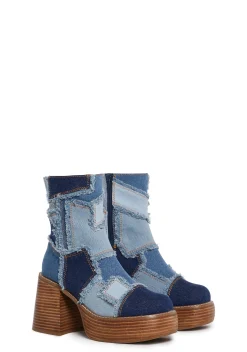 dELiA*s by Dolls Kill Boots*Winding Roads Ankle Boots - Denim