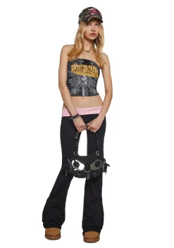 Dolls Kill x Von Dutch Tops*Winged Dagger Tube Top