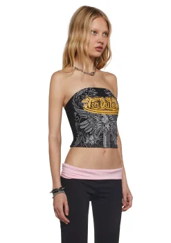 Dolls Kill x Von Dutch Tops*Winged Dagger Tube Top