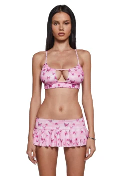 Sugar Thrillz Swim*Winged Icon Bikini Skirt Set