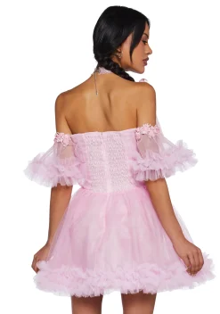 Sugar Thrillz Dresses|Mini Dresses*Winter Rose Mini Dress - Pink