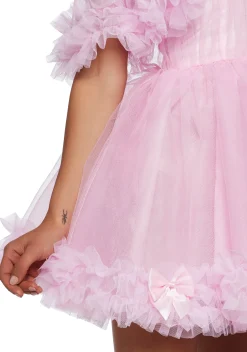 Sugar Thrillz Dresses|Mini Dresses*Winter Rose Mini Dress - Pink