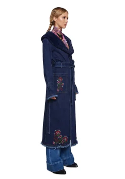Current Mood Outerwear|Plus*Woven Dreams Denim Trench Coat