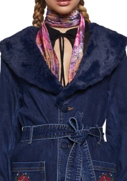 Current Mood Outerwear|Plus*Woven Dreams Denim Trench Coat