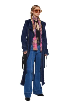 Current Mood Outerwear|Plus*Woven Dreams Denim Trench Coat