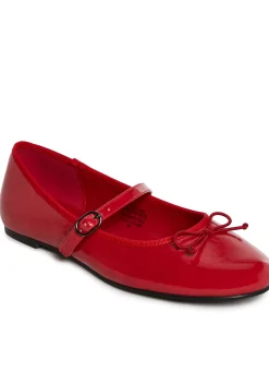 Sugar Thrillz Flats*Woven Love Ballet Flats - Red