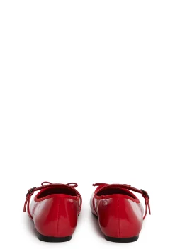 Sugar Thrillz Flats*Woven Love Ballet Flats - Red