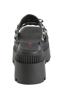 Demonia Sandals*Wrath-08 Double Strap Slide Sandals