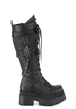 Demonia Boots|Platforms*Wrath-205 Knee High Boots