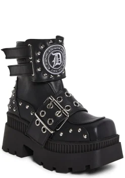 Demonia Boots*Wrath-58 Platform Ankle Boots