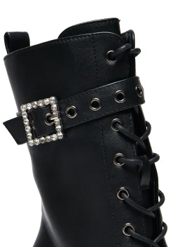 Koi Footwear Boots*X Rocky Horror Show Thrill Me Lipstick Heeled Boots - Black