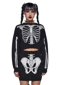 Trickz N' Treatz Matching Sets*X-Ray Vision Knit Skirt Set